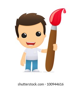 funny cartoon casual man in various poses for use in advertising, presentations, brochures, blogs, documents and forms, etc.