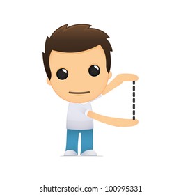 funny cartoon casual man in various poses for use in advertising, presentations, brochures, blogs, documents and forms, etc.
