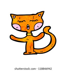 lustige Cartoon-Katze