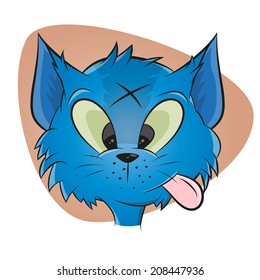 funny cartoon cat