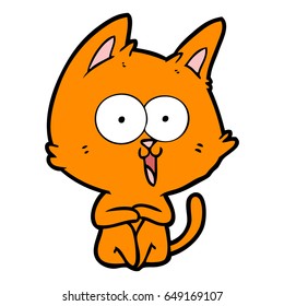 funny cartoon cat