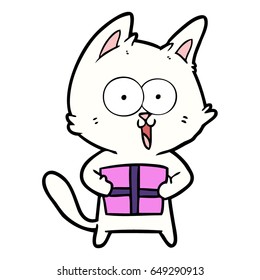 funny cartoon cat