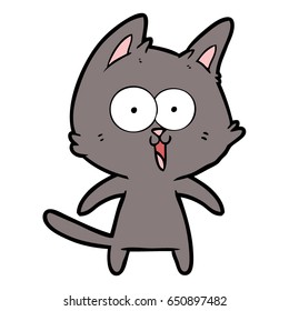 funny cartoon cat