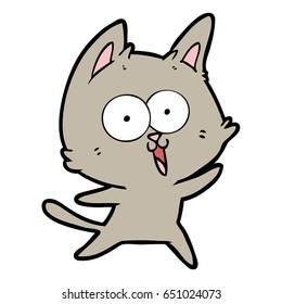 funny cartoon cat