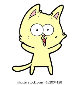 engraçado desenho animado gato