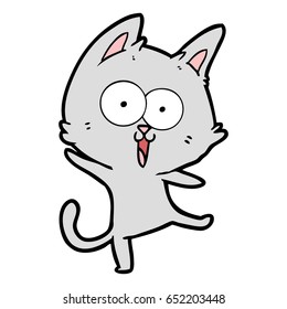 funny cartoon cat