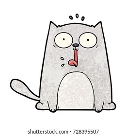 gato divertido de dibujos animados