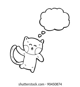 gato divertido de dibujos animados