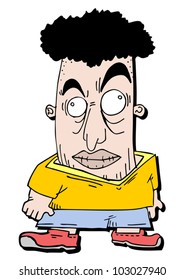 Funny cartoon character