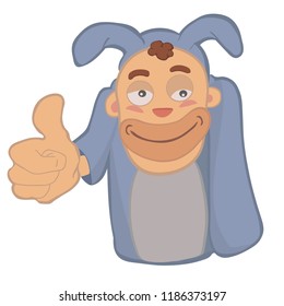 Funny cartoon character