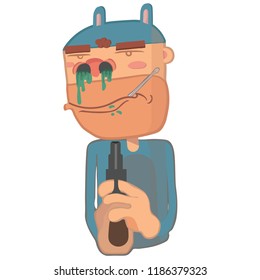 Funny cartoon character