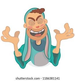 Funny cartoon character