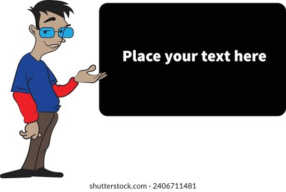 Funny Cartoon Character Customizable Vector Art