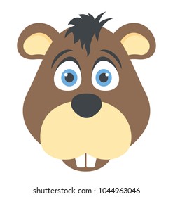 A funny cartoon character of donkey