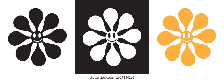 Funny cartoon  character icon. Vector for websites, mobile interfaces, presentations, banner, visual branding etc. Vector illustration. isolated on white and black background. EPS 10