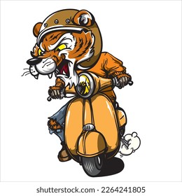 funny cartoon character in vector art style