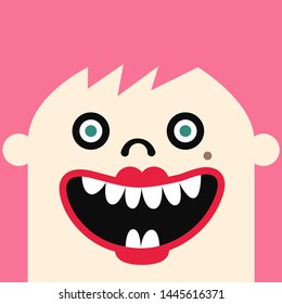 Funny Cartoon Character. Vector Illustration.