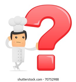 funny cartoon chef for use in presentations, etc.