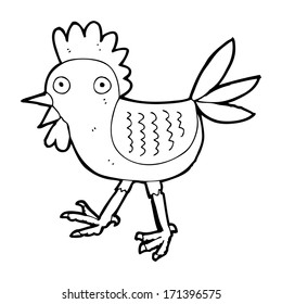 funny cartoon chicken