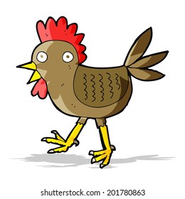 pollo de dibujos animados divertidos