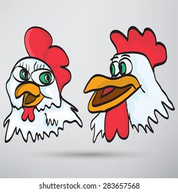 funny cartoon chicken