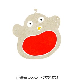 funny cartoon christmas robin