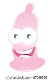 condón de dibujos animados divertidos