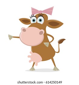 funny cartoon cow