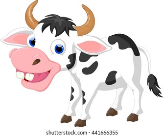 funny cartoon cow for you design