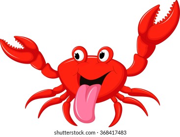 funny cartoon crab