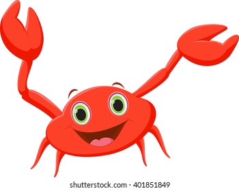 funny cartoon crab