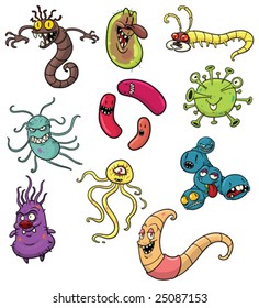 Funny cartoon diseases.