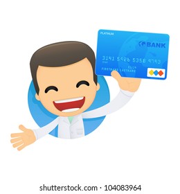 funny cartoon doctor in various poses for use in advertising, presentations, brochures, blogs, documents and forms, etc.