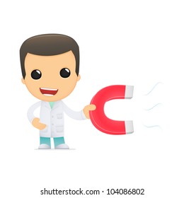 funny cartoon doctor in various poses for use in advertising, presentations, brochures, blogs, documents and forms, etc.