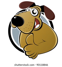 funny cartoon dog