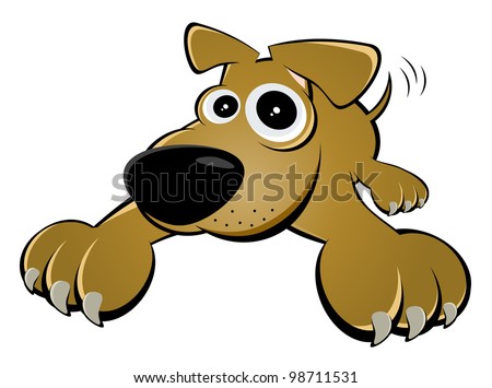 funny cartoon dog