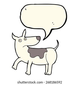 Funny Cartoon Dog Speech Bubble Stock Vector (Royalty Free) 268186592 ...