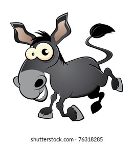 funny cartoon donkey