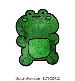 rana de doodle de dibujos animados divertidos