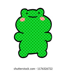 rana de doodle de dibujos animados divertidos