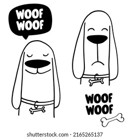 Funny cartoon doodle vecto. Hand drawn illustration.