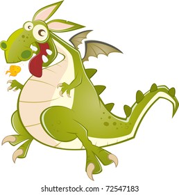 funny cartoon dragon