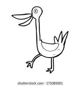 patito de caricatura divertido