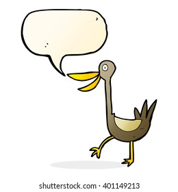 patos de caricatura divertidos con burbuja de habla
