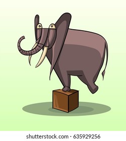 funny cartoon elephant
