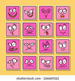 Funny cartoon emoticons