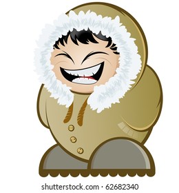 funny cartoon eskimo