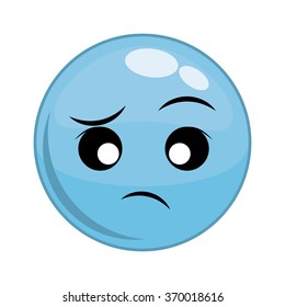 Funny cartoon face