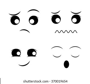 Funny cartoon face