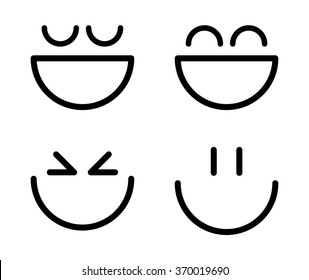 Funny cartoon face